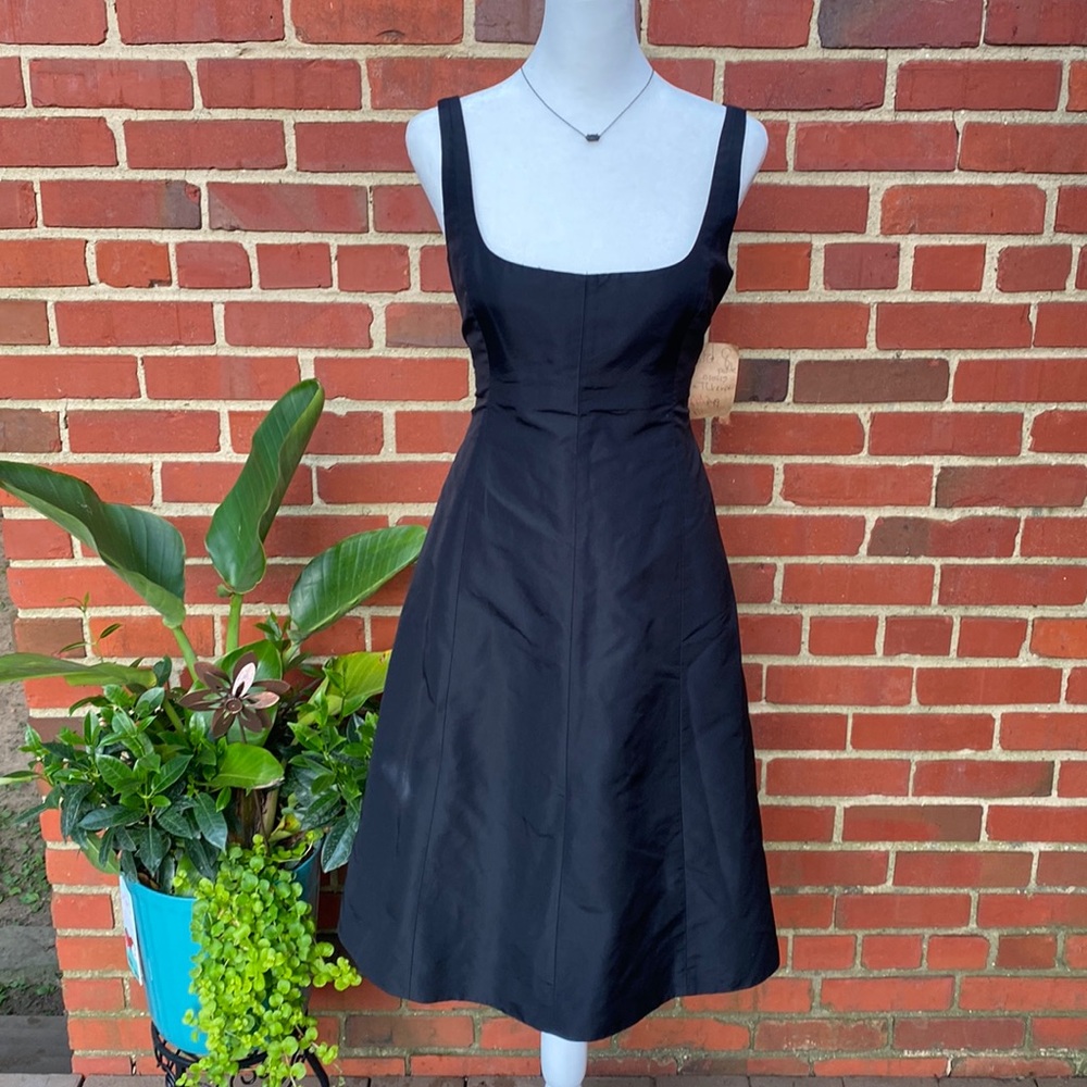 Vintage J Crew Black midi